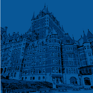 Le Château Frontenac représentant la valeur québécoise.